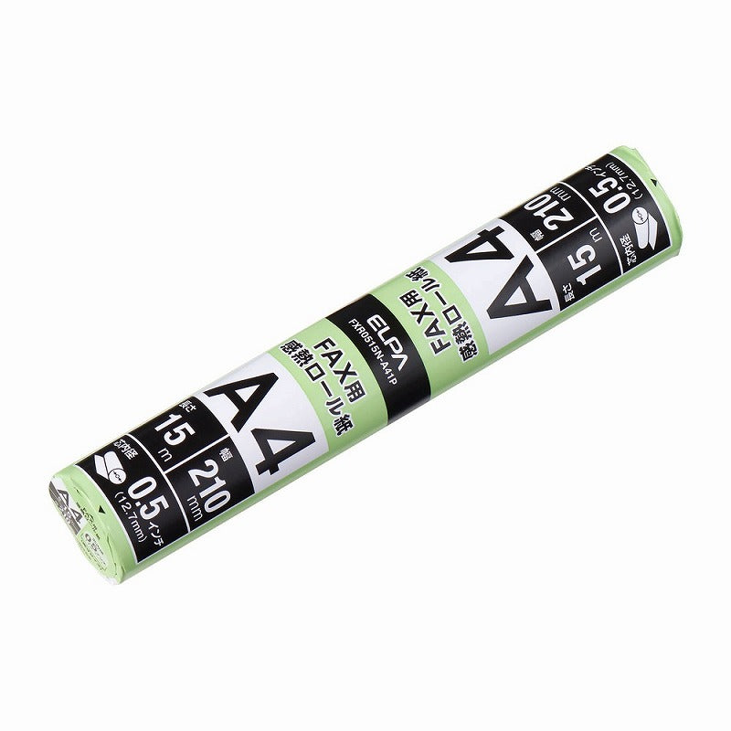 朝日電器（ELPA）　FAX用感熱ロール紙 1本入　【品番：FXR0515N-A41P】
