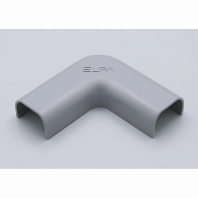 【メール便対応】朝日電器（ELPA）　ABSモール用3号マガリ　グレー　【品番：MM-3H（GY）】