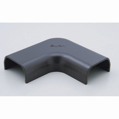 【メール便対応】朝日電器（ELPA）　ABSモール用3号マガリ　チョコ　【品番：MM-3H（C）】