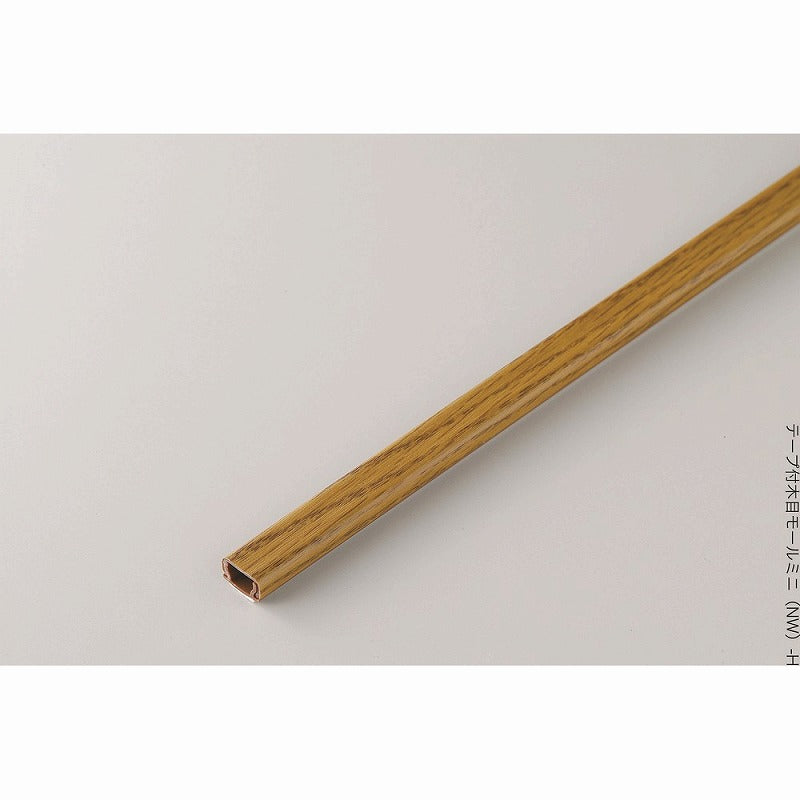 朝日電器（ELPA）　壁用足せるモール ミニ 45cm×2本　木目調ナチュラル　【品番：PSM-M045P2（NA）】