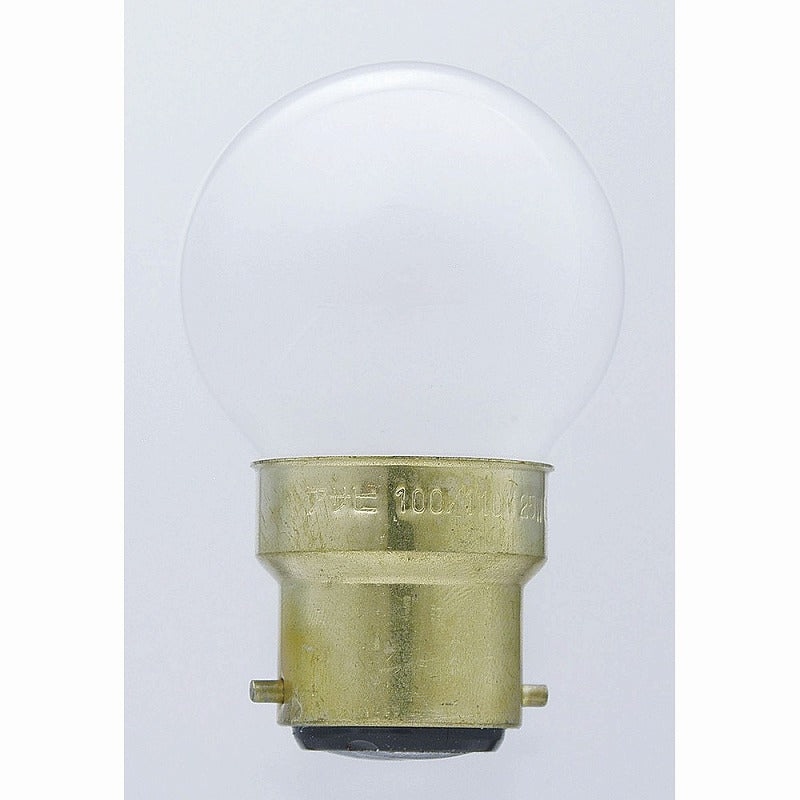 朝日電器（ELPA）　ミニボール球 25W B22D　ホワイト　【品番：G-8013H（F）】