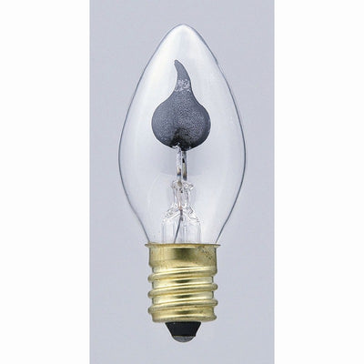 朝日電器（ELPA）　フリッカーランプ 2～3W E12　クリア　【品番：G-7001H（C）】
