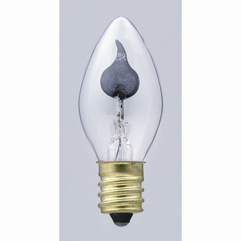 朝日電器（ELPA）　フリッカーランプ 2～3W E12　クリア　【品番：G-7001H（C）】