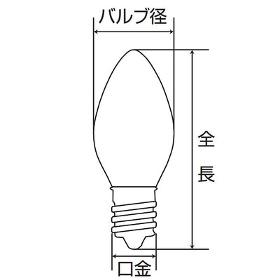 朝日電器（ELPA）　フリッカーランプ 2～3W E17　クリア　【品番：G-7004H（C）】