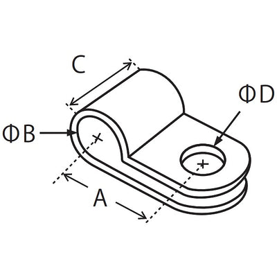 【在庫処分】【メール便対応】朝日電器（ELPA）　ナイロンクランプ（ビス止めタイプ） 最大結束径φ5.0mm　ブラック　【品番：PH-872NH（BK）】