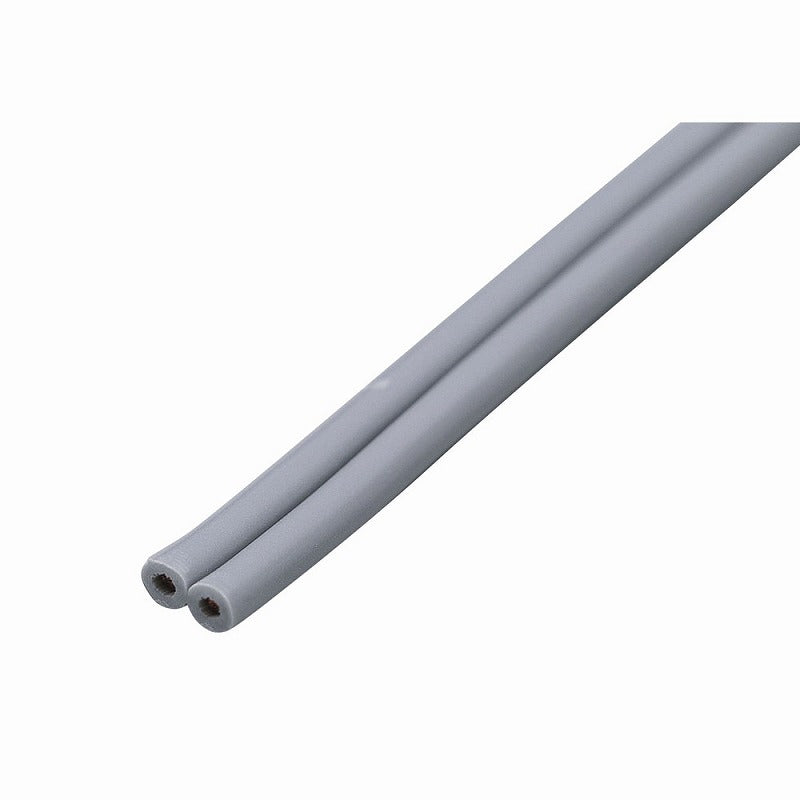 【メール便対応】朝日電器（ELPA）　平形ビニールコード 8m　グレー　【品番：VFF-8LH（GY）】