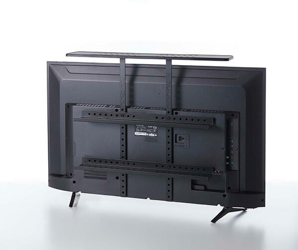 山崎実業 テレビ上&裏ラック スマート ワイド ブラック 4903208048835 【品番：04883】●