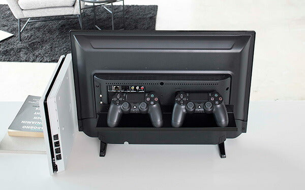山崎実業 テレビ裏ラック スマート ワイド40 ブラック 4903208048859 【品番：04885】