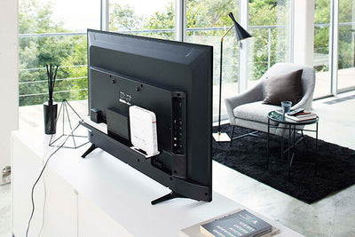 山崎実業 テレビ裏ラック スマート ワイド60 ブラック 4903208048897 【品番：04889】