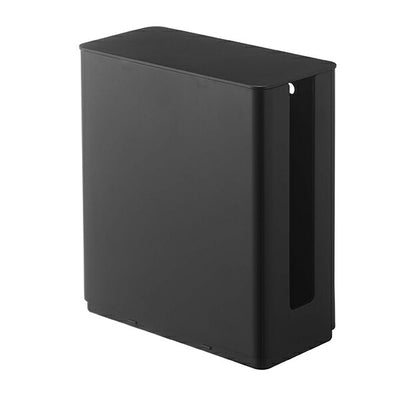 山崎実業 重ねられるスリム蓋付きルーター収納ケース スマート ブラック 4903208049146 【品番：04914】●