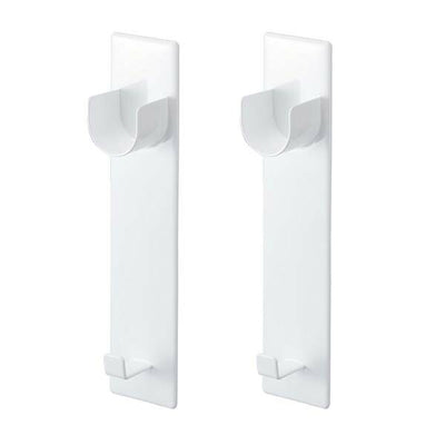 山崎実業 マグネットバスルーム物干し竿ホルダー 2個組 ミスト ホワイト 4903208049177 【品番：04917】