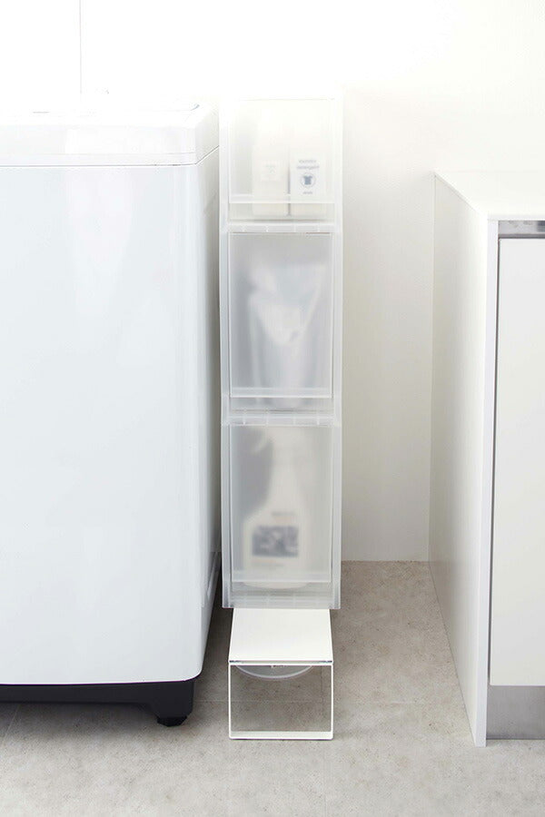 山崎実業 伸縮洗濯機排水口上ラック プレート ホワイト 4903208049696 【品番：04969】●