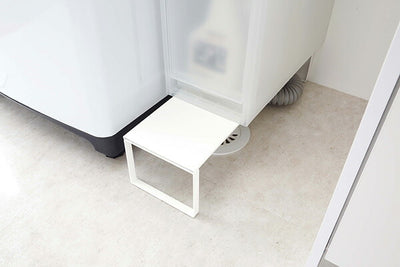 山崎実業 伸縮洗濯機排水口上ラック プレート ホワイト 4903208049696 【品番：04969】●