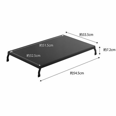 山崎実業 折り畳みガスコンロカバー タワー ワイド ブラック 4903208049238 【品番：04923】●
