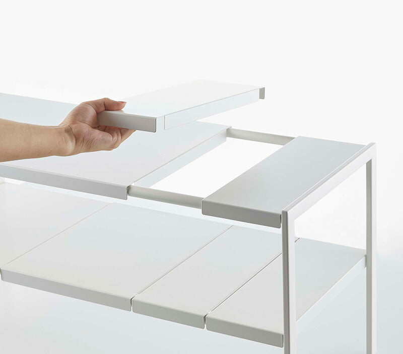 山崎実業 伸縮シンク下ラック 2段 タワー D30 ホワイト 4903208049481 【品番：04948】●