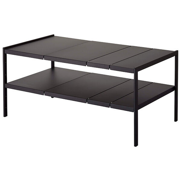 山崎実業 伸縮シンク下ラック 2段 タワー D40 ブラック 4903208049511 【品番：04951】●