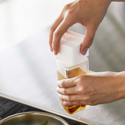 山崎実業 詰め替え用調味料ボトル タワー ホワイト 4903208048422 【品番：04842】