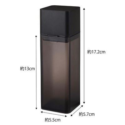 山崎実業 詰め替え用調味料ボトル タワー ブラック 4903208048439 【品番：04843】