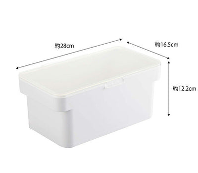 山崎実業 密閉ぬか漬けケース タワー 水取り器付 ホワイト 4903208049443 【品番：04944】●