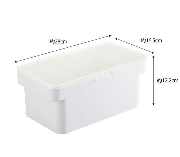 山崎実業 密閉ぬか漬けケース タワー 水取り器付 ホワイト 4903208049443 【品番：04944】●