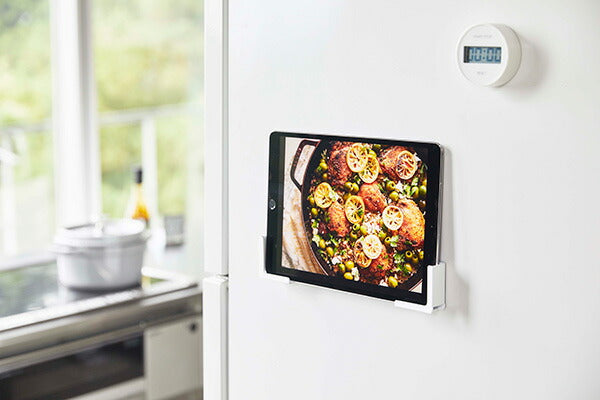 山崎実業 マグネットタブレットホルダー タワー ホワイト 4903208049849 【品番：04984】◯