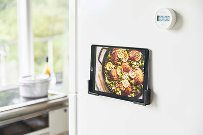 山崎実業 マグネットタブレットホルダー タワー ブラック 4903208049856 【品番：04985】