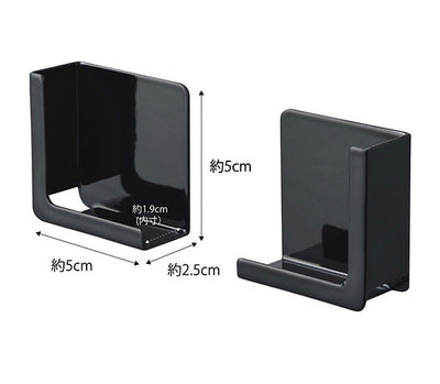 山崎実業 マグネットタブレットホルダー タワー ブラック 4903208049856 【品番：04985】