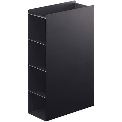 山崎実業 ラップスタンド4段 タワー ブラック 4903208049962 【品番：04996】