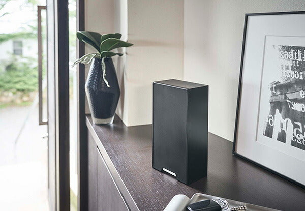 山崎実業 ツーウェイマスク収納ケース タワー スリム ブラック 4903208049559 【品番：04955】
