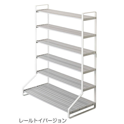 山崎実業 ミニカー&レールトイラック タワー ホワイト 4903208050180 【品番：05018】●