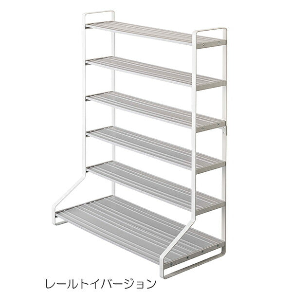 山崎実業 ミニカー&レールトイラック タワー ホワイト 4903208050180 【品番：05018】●