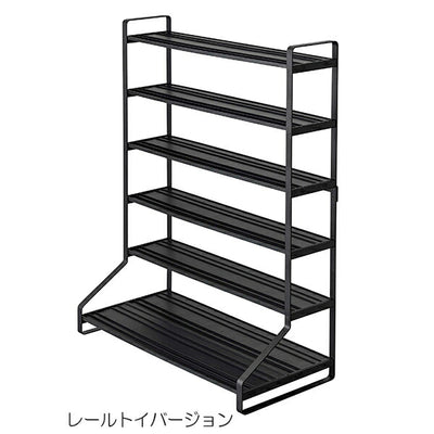山崎実業 ミニカー&レールトイラック タワー ブラック 4903208050197 【品番：05019】●