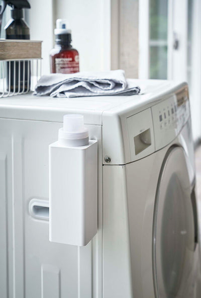 山崎実業 マグネット詰め替え用ランドリーボトル タワー ホワイト 4903208048521 【品番：04852】