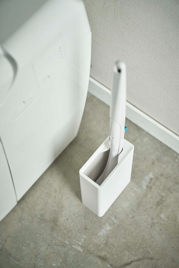 山崎実業 流せるトイレブラシスタンド タワー ホワイト 4903208048552 【品番：04855】
