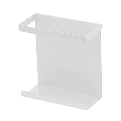 山崎実業 自立式メッシュパネル用 ラップホルダー タワー ホワイト 4903208041850 【品番：04185】
