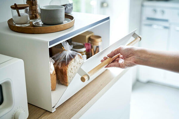 山崎実業 ブレッドケース トスカ ホワイト 4903208043762 【品番：04376】●