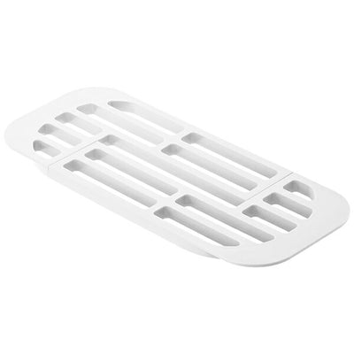 山崎実業 伸縮水切りラック アクア ホワイト 4903208028950 【品番：02895】
