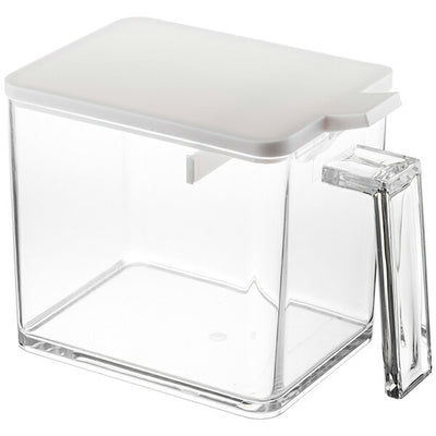山崎実業 調味料ストッカー アクア L ホワイト 4903208028899 【品番：02889】