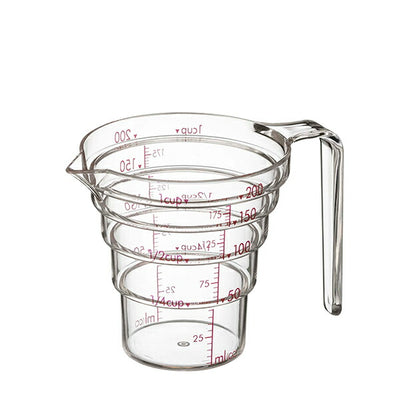山崎実業 段々計量カップ 200ML クリア 4903208026970 【品番：02697】