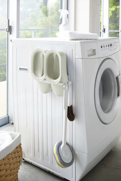 山崎実業 マグネット洗濯ハンガー収納ラック プレート S ホワイト 4903208039185 【品番：03918】