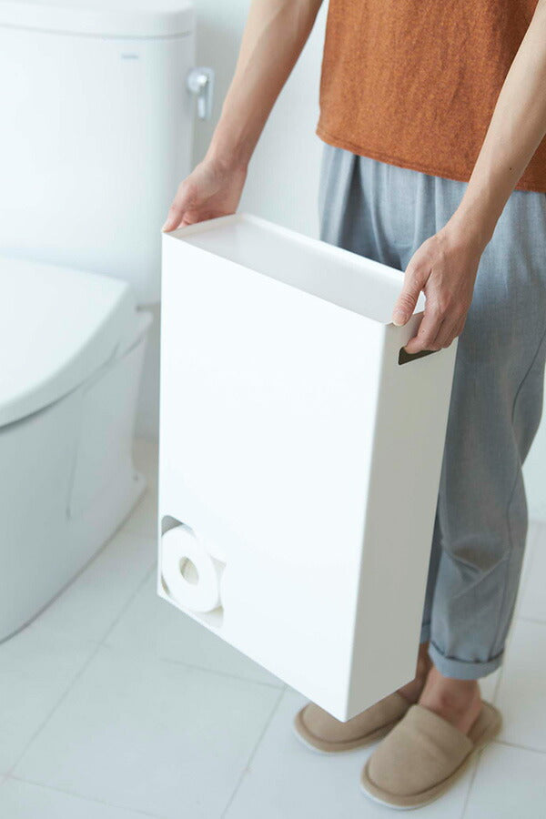 山崎実業 トイレットペーパーストッカー プレート ホワイト 4903208022941 【品番：02294】●