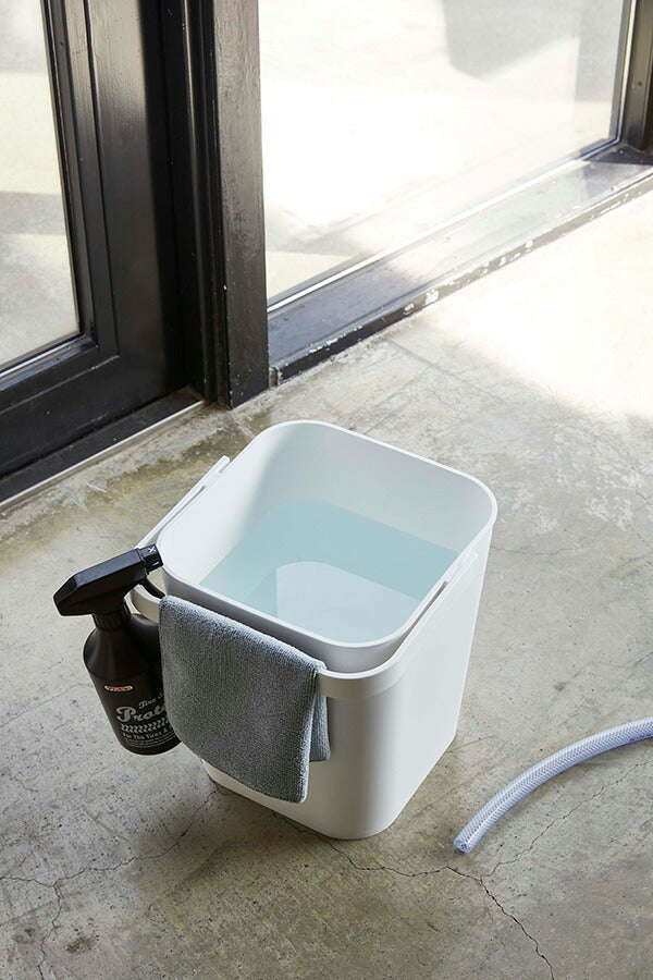 山崎実業 フタ付バケツ タワー 12L ホワイト 4903208042086 【品番：04208】●