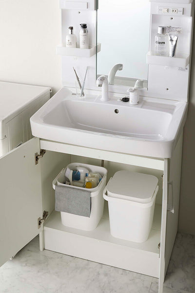 山崎実業 フタ付バケツ タワー 12L ホワイト 4903208042086 【品番：04208】●