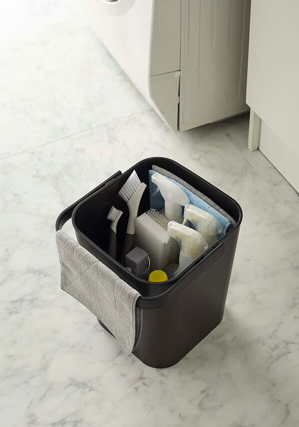 山崎実業 フタ付バケツ タワー 12L ブラック 4903208042093 【品番：04209】●