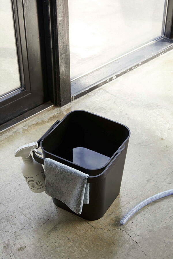 山崎実業 フタ付バケツ タワー 12L ブラック 4903208042093 【品番：04209】●