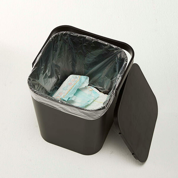 山崎実業 フタ付バケツ タワー 12L ブラック 4903208042093 【品番：04209】●