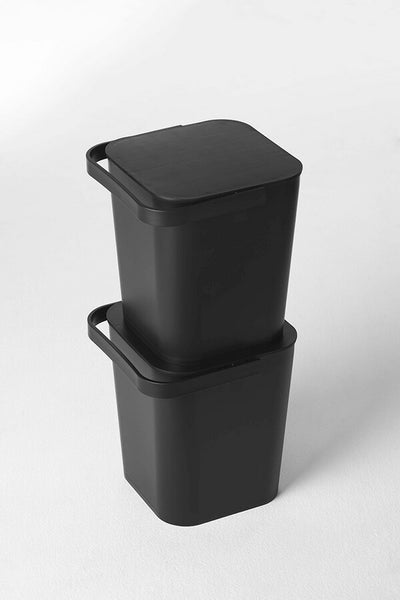 山崎実業 フタ付バケツ タワー 12L ブラック 4903208042093 【品番：04209】●