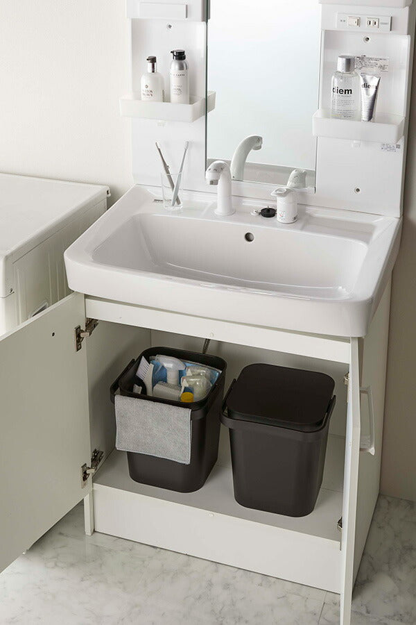 山崎実業 フタ付バケツ タワー 12L ブラック 4903208042093 【品番：04209】●