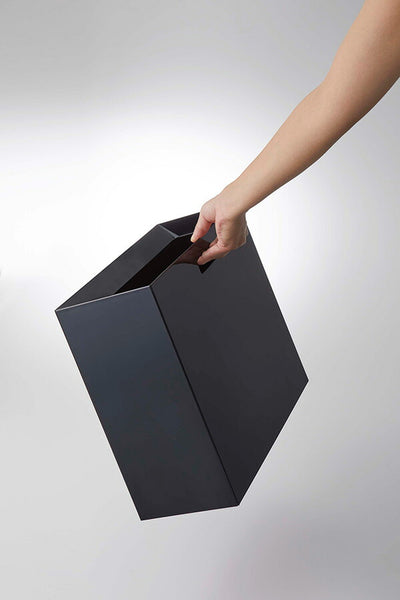 山崎実業 トラッシュカン タワー ワイド ブラック 4903208044950 【品番：04495】●
