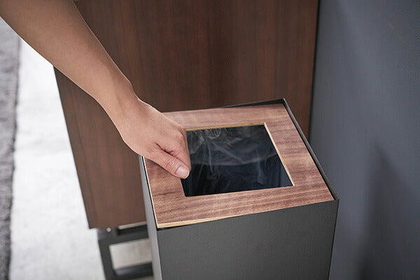 山崎実業 トラッシュカン リン 角型ロング ブラウン 4903208045308 【品番：04530】●